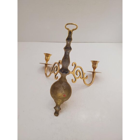 vintage Brass Wall Sconce Candle holder brass wall sconces candle sconces - Picture 10 of 10